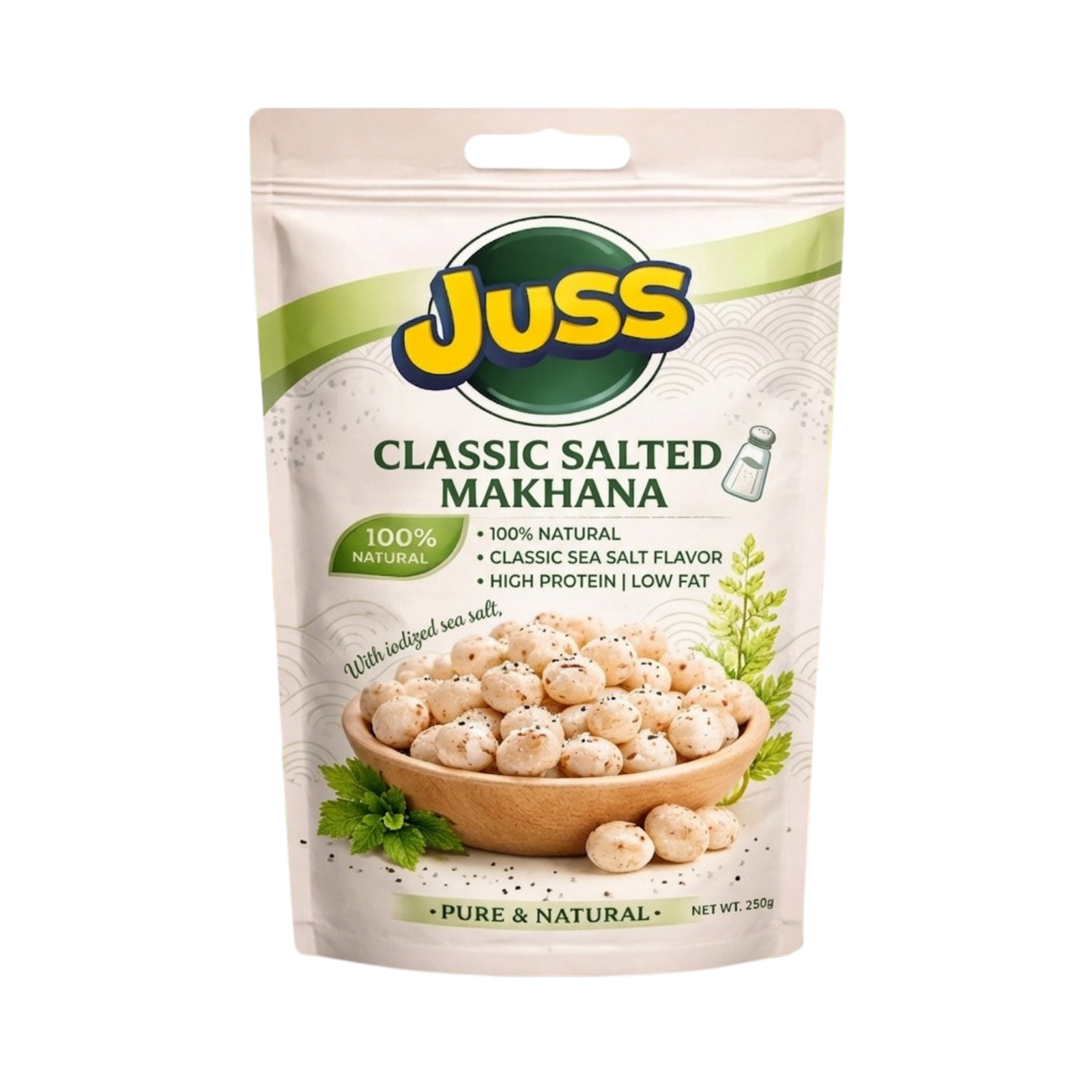 Juss Makhana Classic Salted - Roasted Fox Nuts
